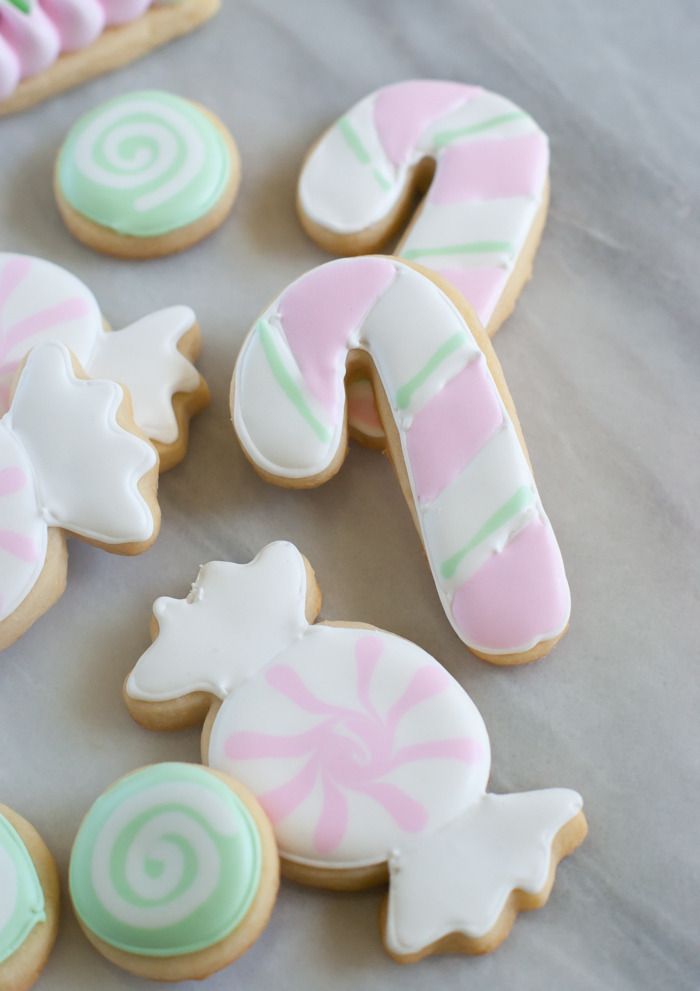 Butter Mint CutOut Candy Cookies Bake at 350°